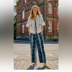 Free People Rose Hall Low Slung Trousers